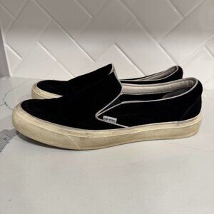 Tom Ford SUEDE JUDE SLIP ON SNEAKER Jute and Cream lightly worn